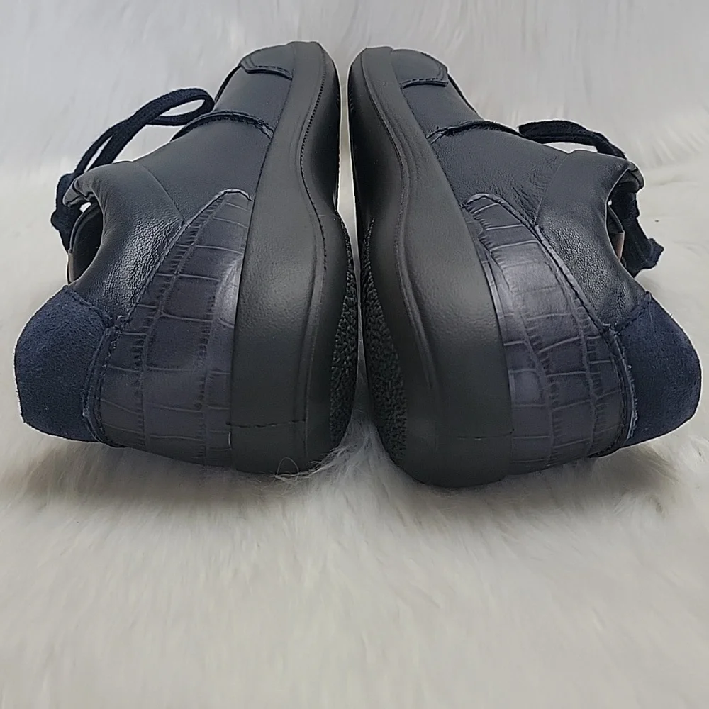 HOTTER Fearne II Otholite Navy Blue Lace Up Comfort Casual Sneaker Shoes 8.5 NEW